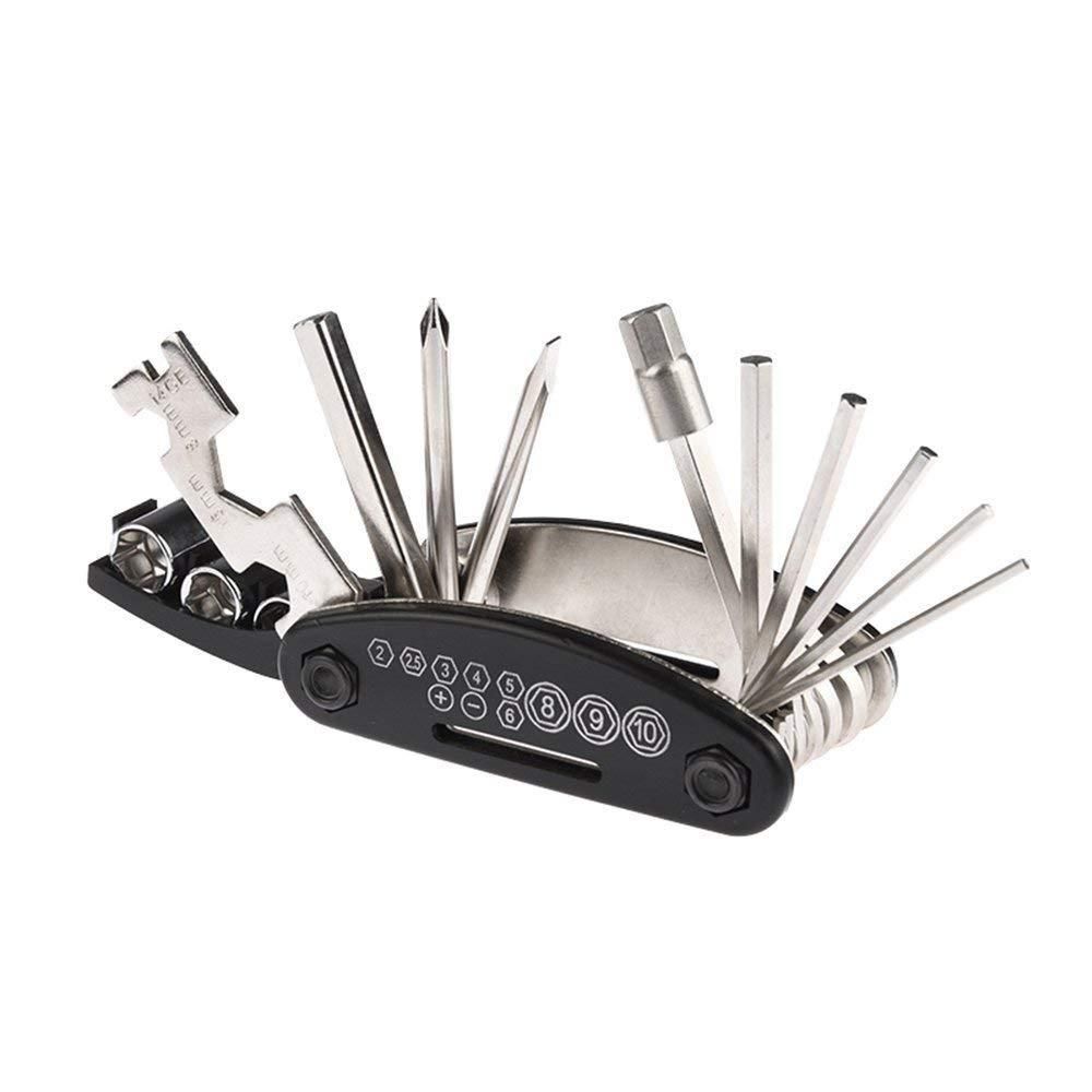 16-in-1 Multi-Purpose Key Spoke Wrench Repair Tool Kit