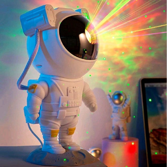 Astronaut Galaxy Projector - 360 Magnetic Head Rotation, Remote Control