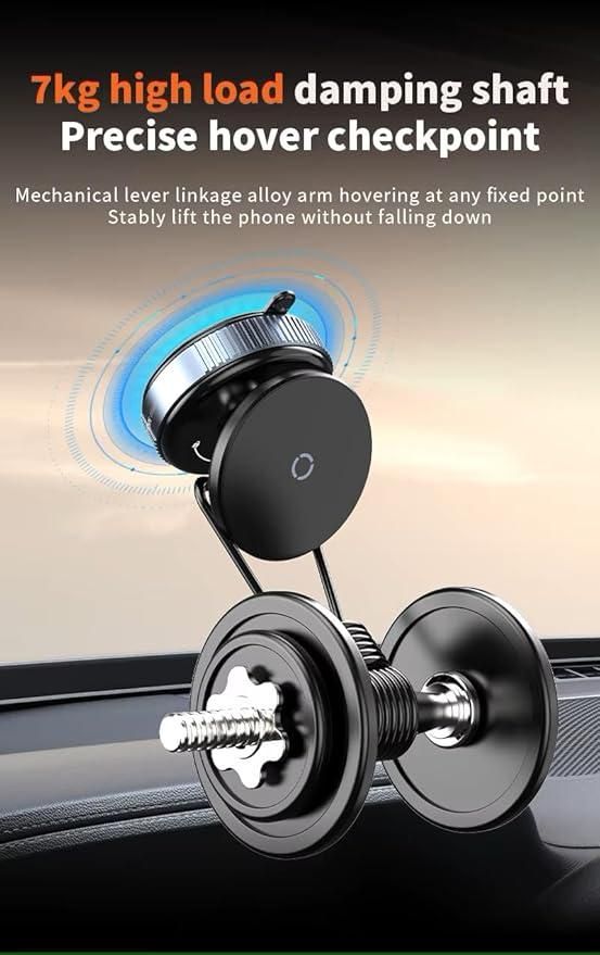 Magnetic Suction Phone Holder | 360° Rotation for Car, Office & More