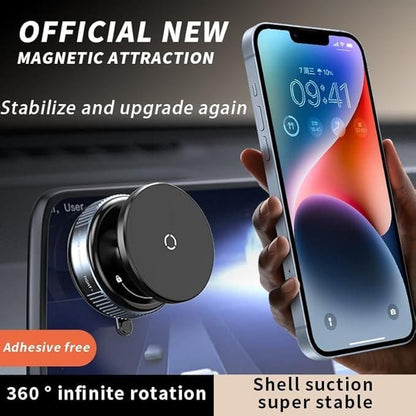Magnetic Suction Phone Holder | 360° Rotation for Car, Office & More